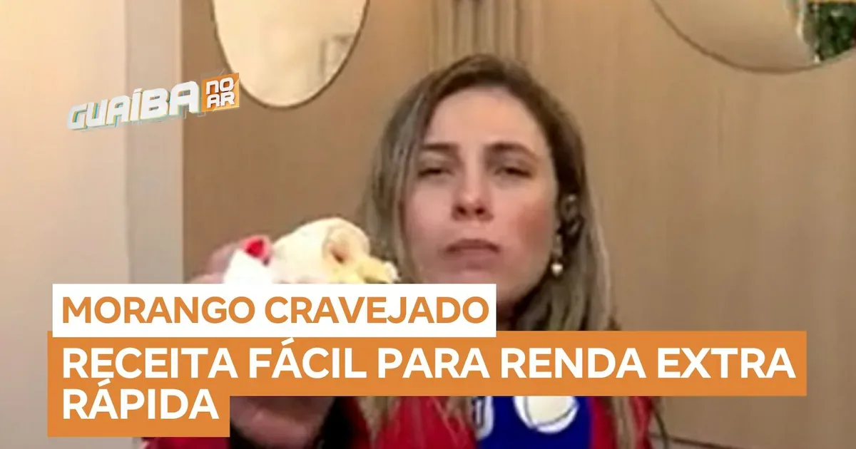 Morango cravejado ganha cobertura crocante de chocolate branco