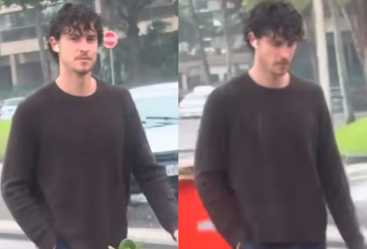 Shawn Mendes é visto caminhando sozinho sob chuva no Rio de Janeiro