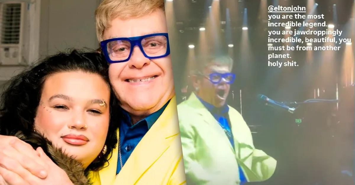 Lola Young encontra Elton John antes de estreia no Rock in Rio