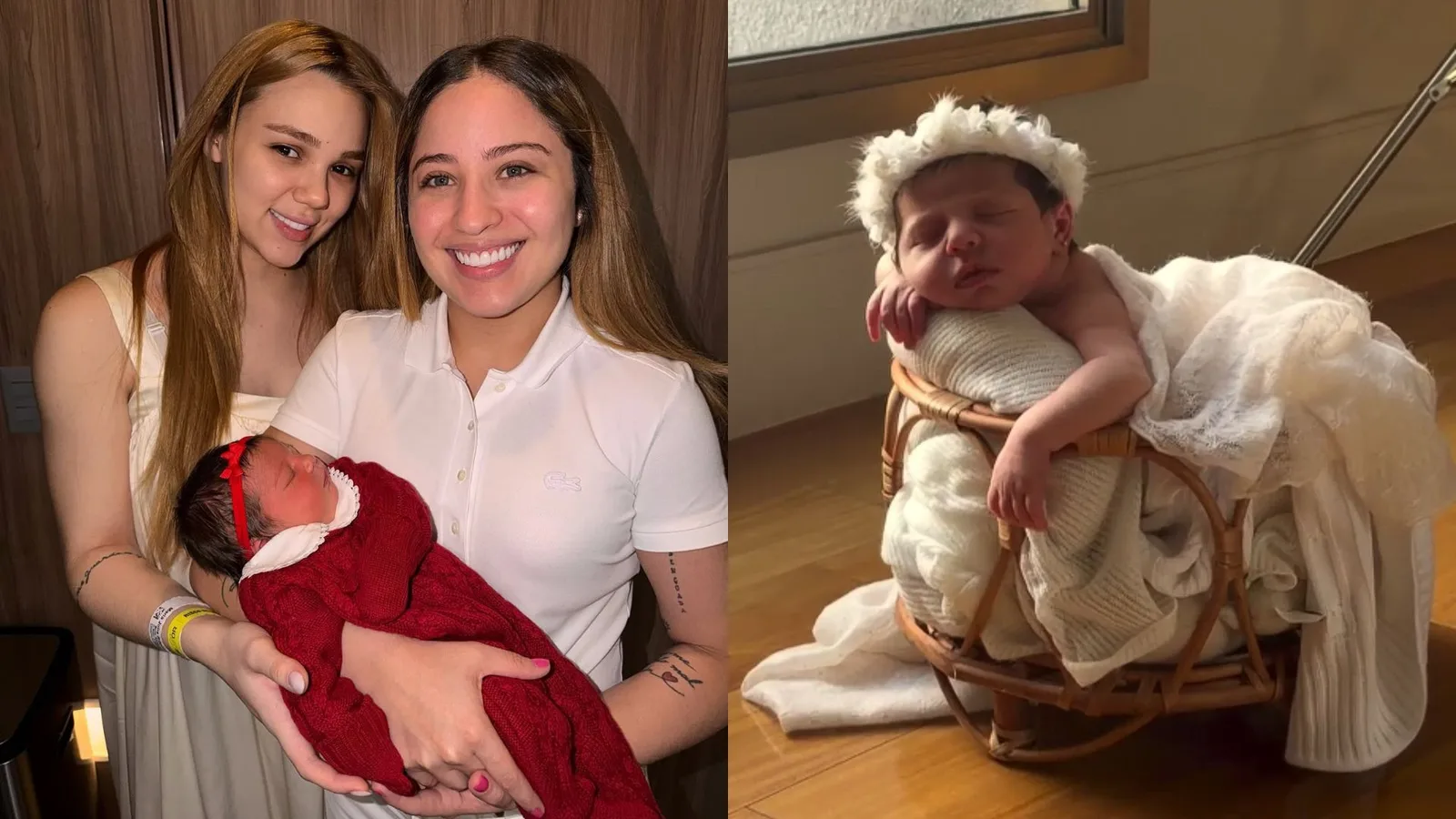 Júlia Ribeiro revela bastidores do ensaio newborn de Isabela