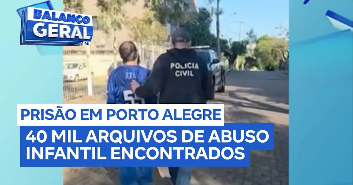 Homem é detido em Porto Alegre com mais de 40 mil arquivos ilegais