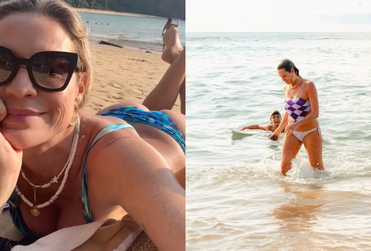 Luana Piovani destaca pausa e fé durante viagem com Bem e Liz