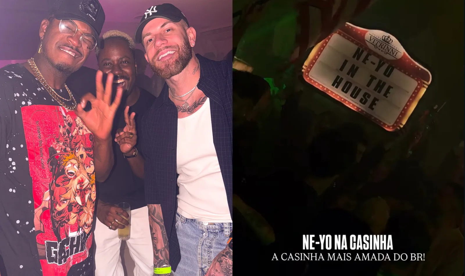 Ne-Yo curte noite no Rio antes de show no Rock in Rio