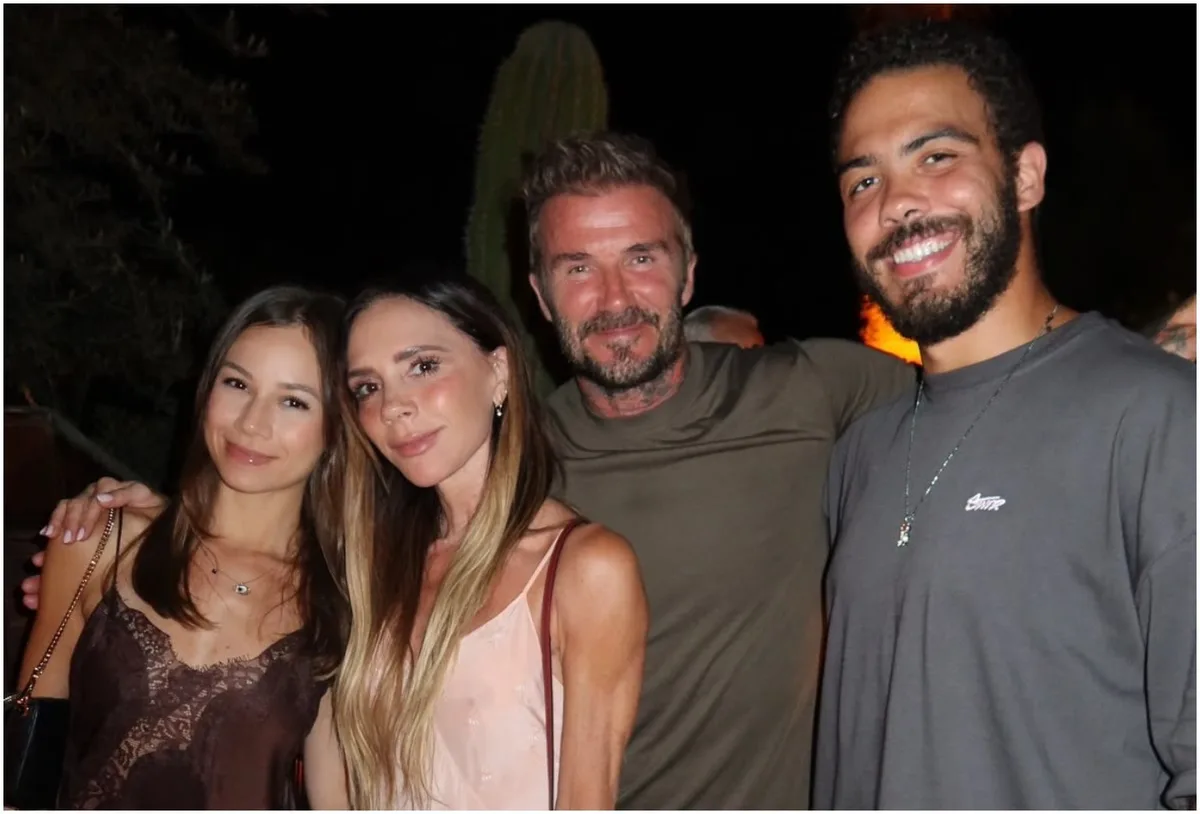 Ronald e Raisha Palomaro jantam com David e Victoria Beckham em Ibiza