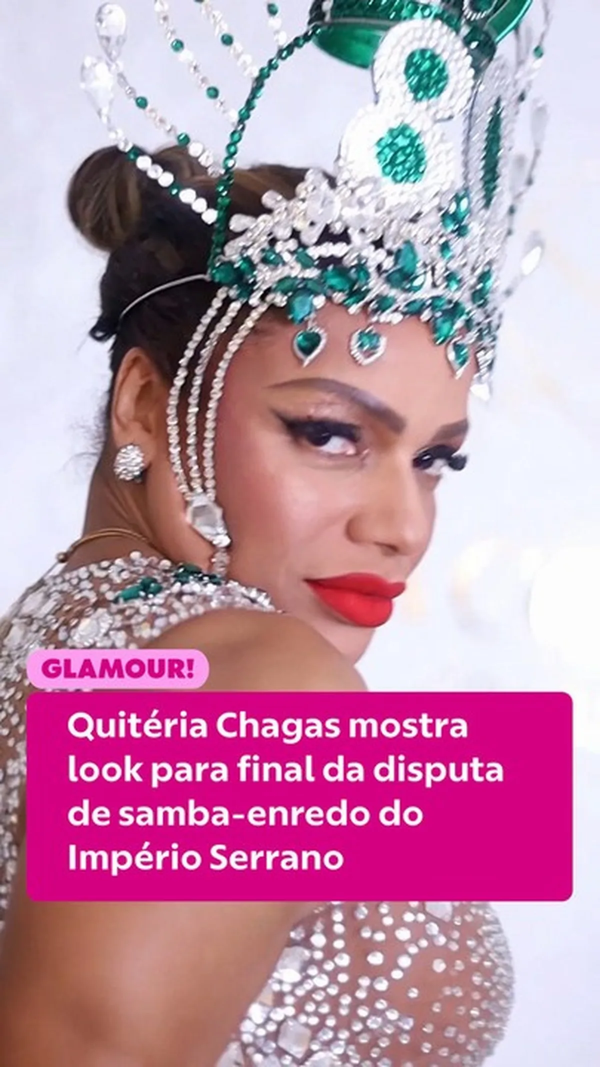 Quitéria Chagas prepara visual especial para noite do Império Serrano