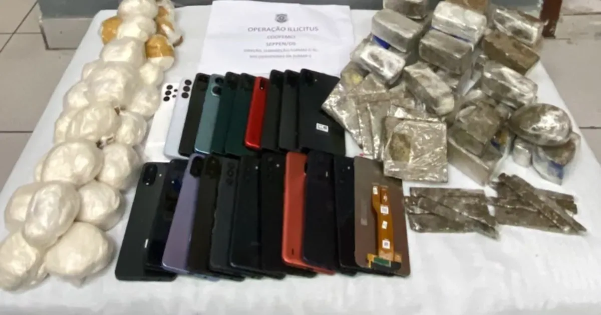 Operação apreende celulares, drogas e cigarros em presídio feminino no Rio