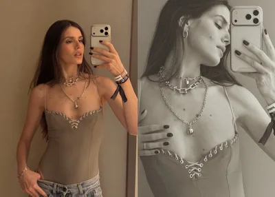 Camila Queiroz comenta mudanças no corpo e retorno ao trabalho após o parto