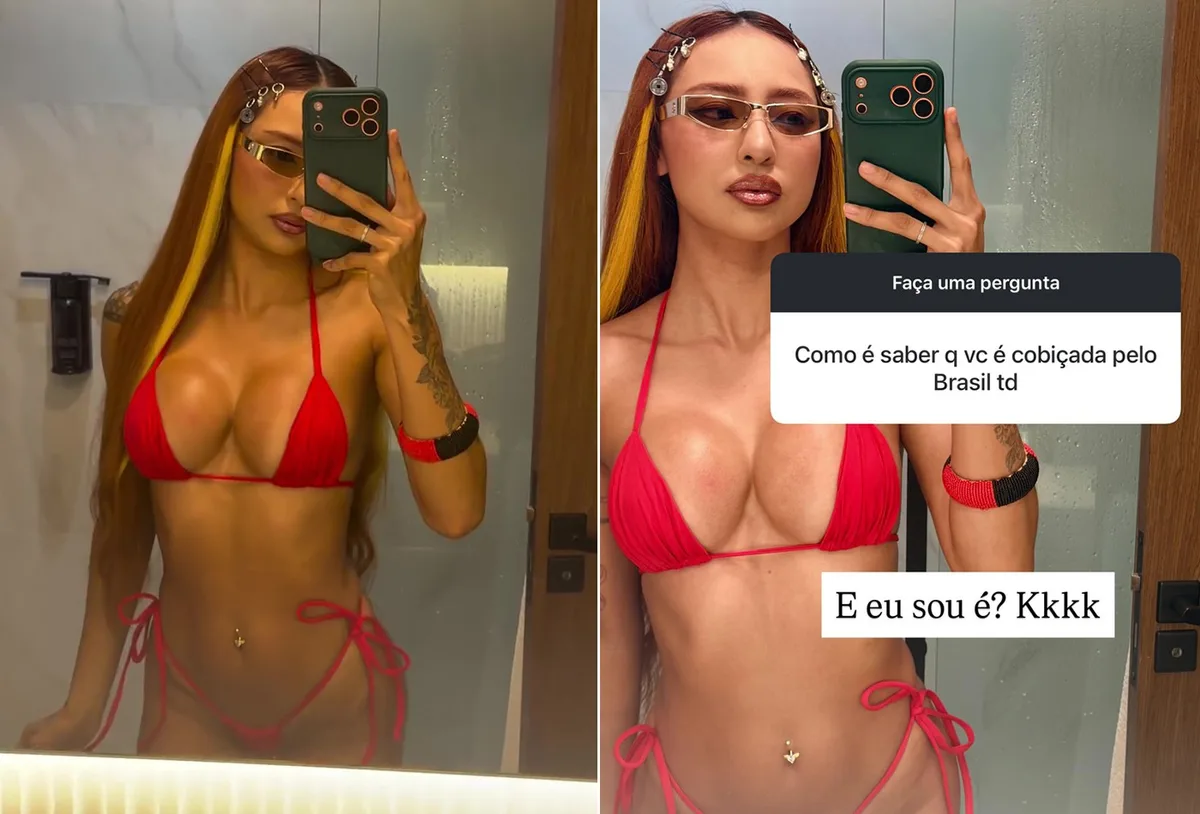 Ruivinha de Marte aproveita dia de praia no Rio e responde a internauta
