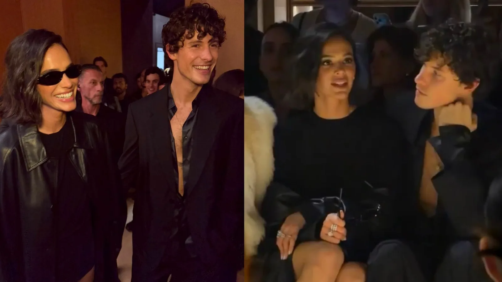 Bruna Marquezine e Shawn Mendes dividem primeira fila com Anne Hathaway em Milão