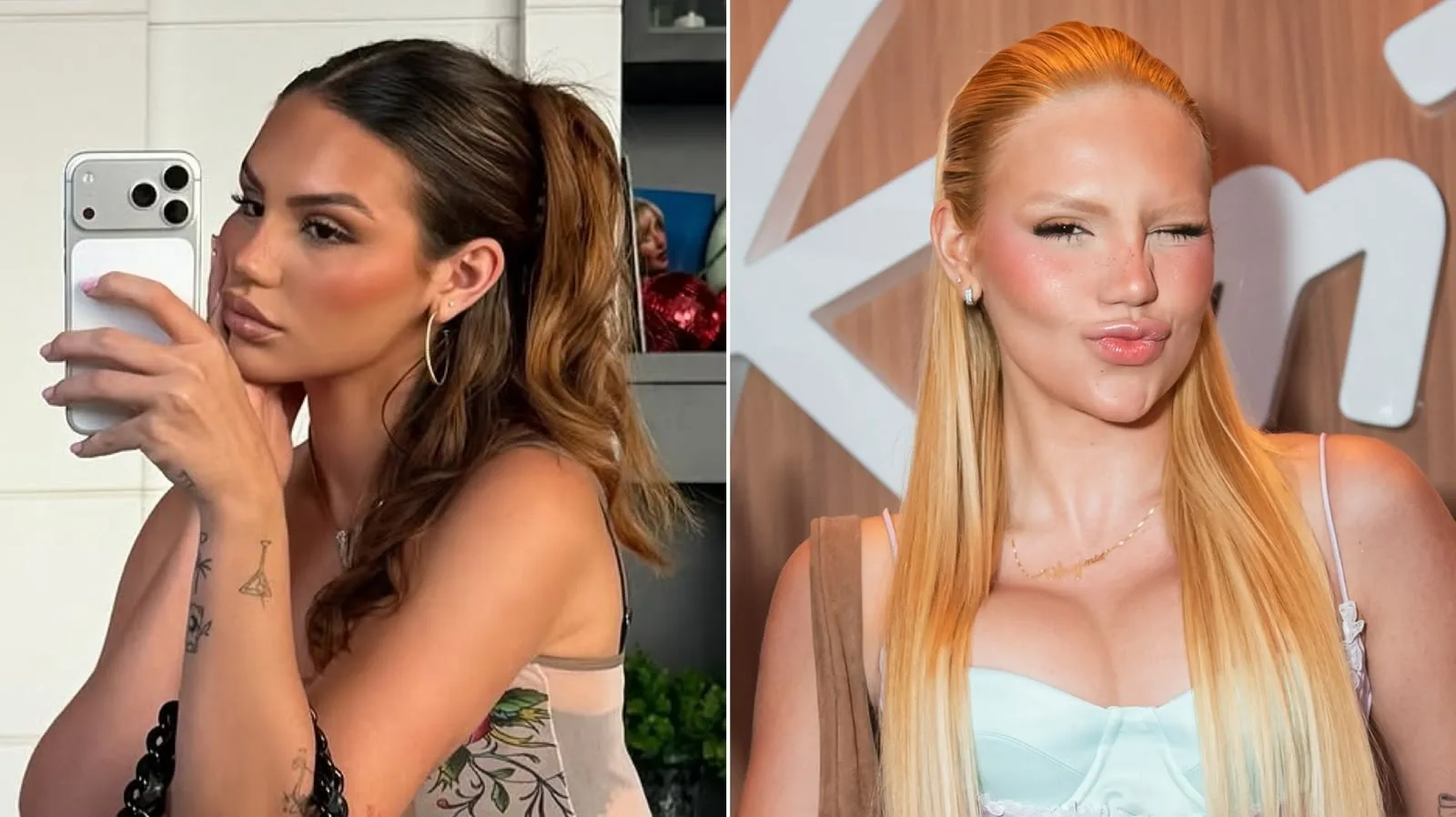 Vivi Wanderley revela cabelo platinado ao chegar ao Rock in Rio