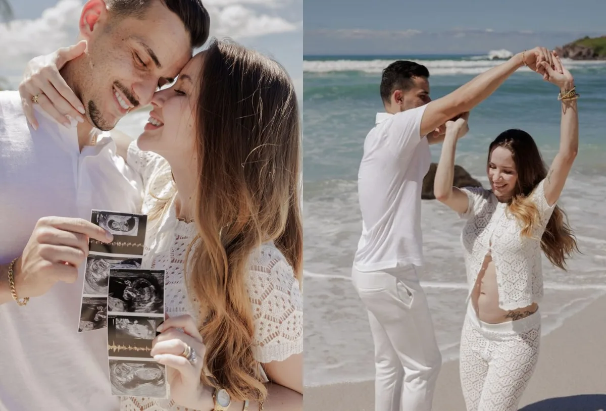 Guilherme Castilho e Victoria revelam espera do primeiro filho