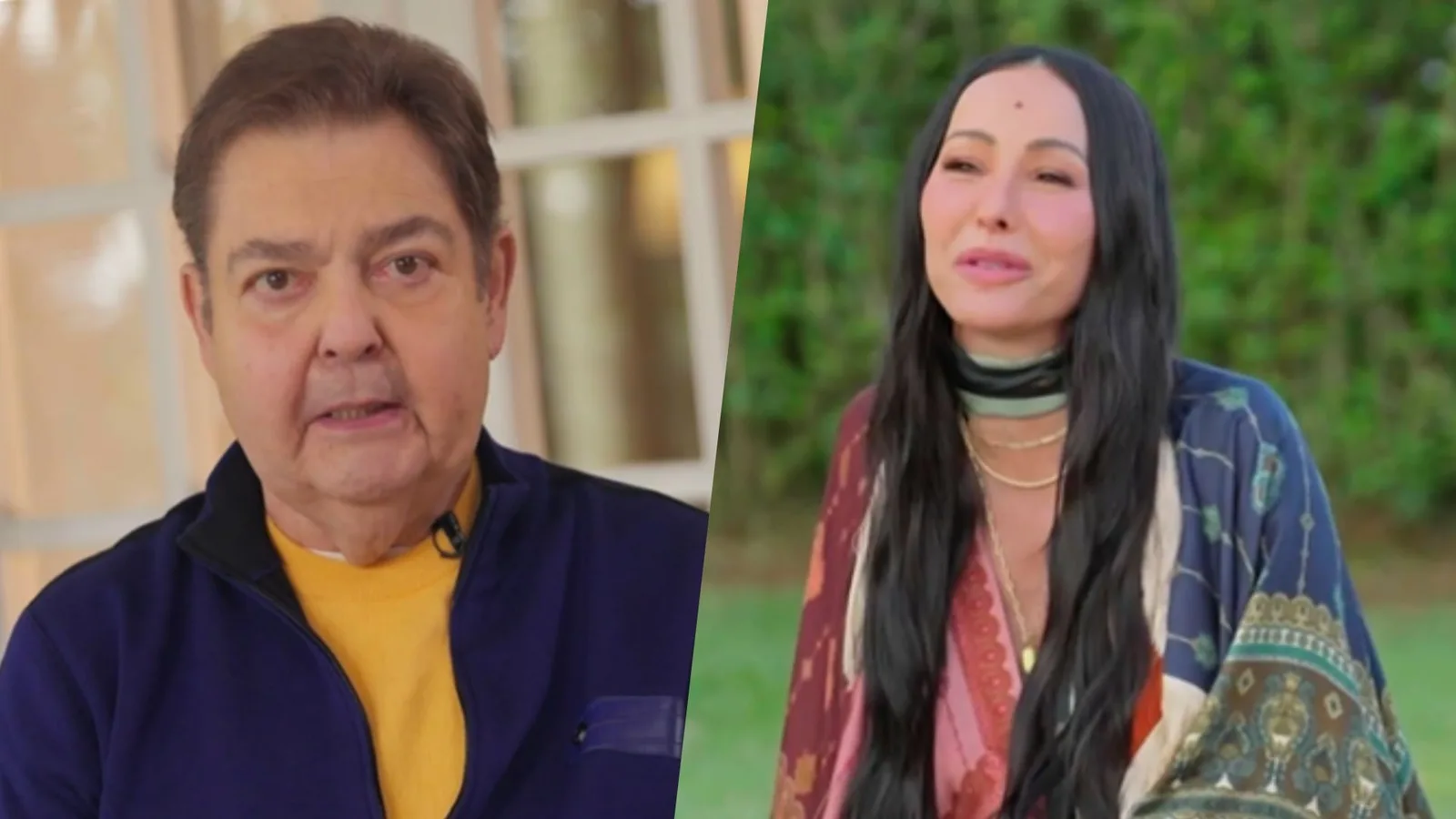 Sabrina Sato se emociona com mensagem de Fausto Silva no programa de Eliana