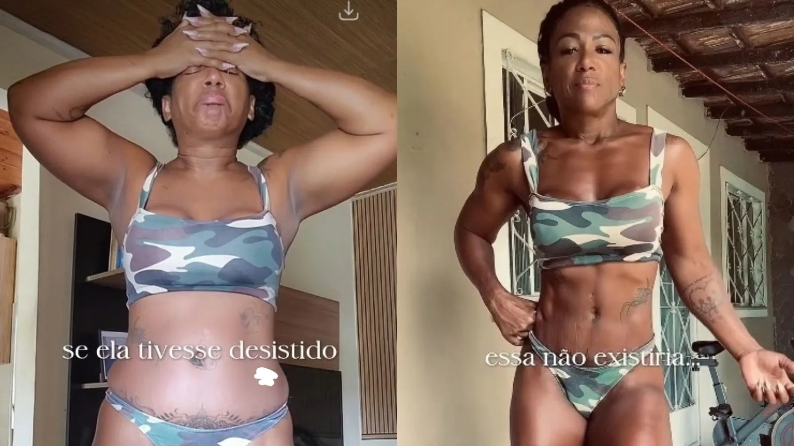 Claudia Bonfim exibe transformação física em vídeo nas redes sociais