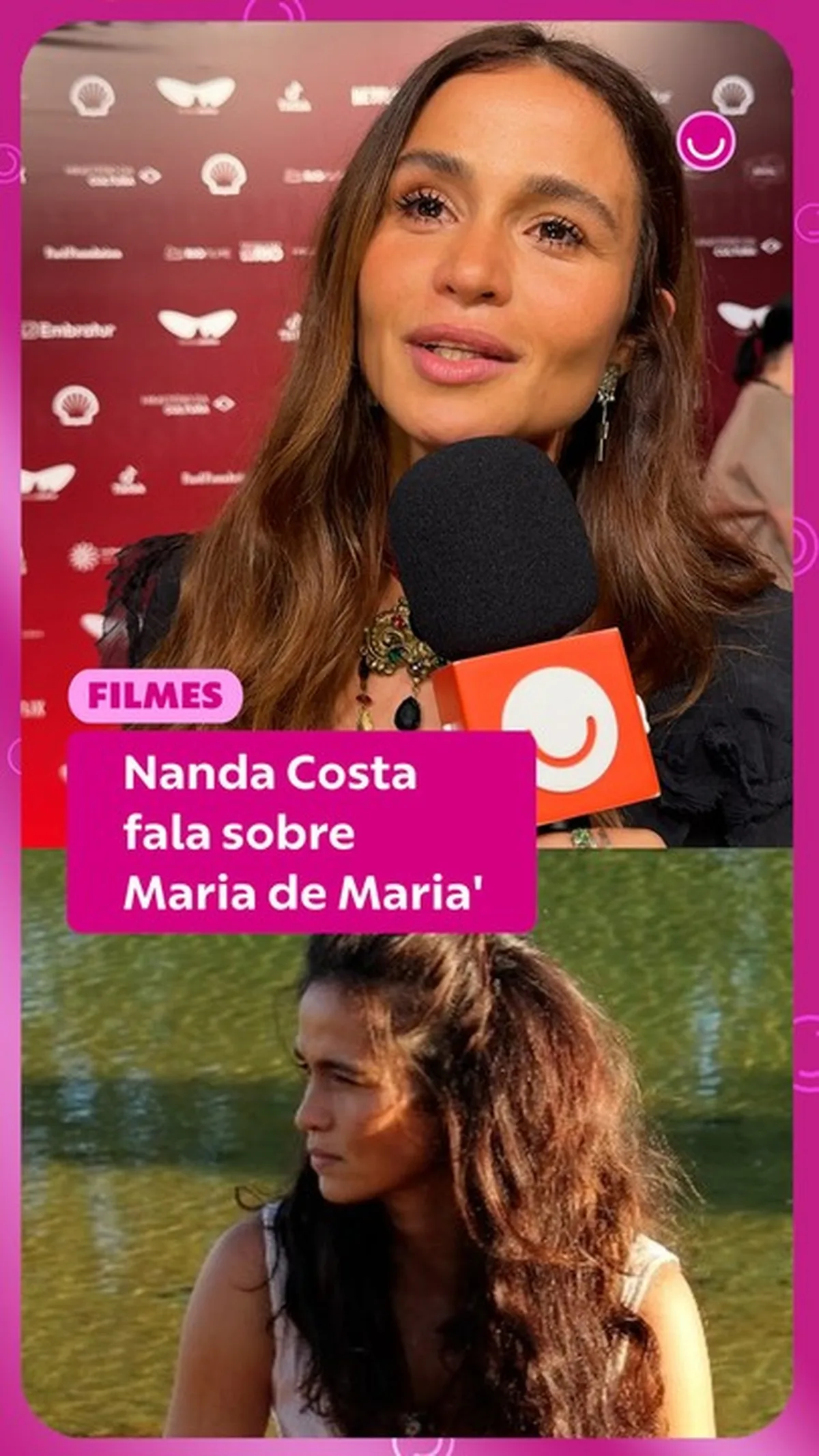 Emilie Rey acompanha Nanda Costa em estreia no Festival do Rio