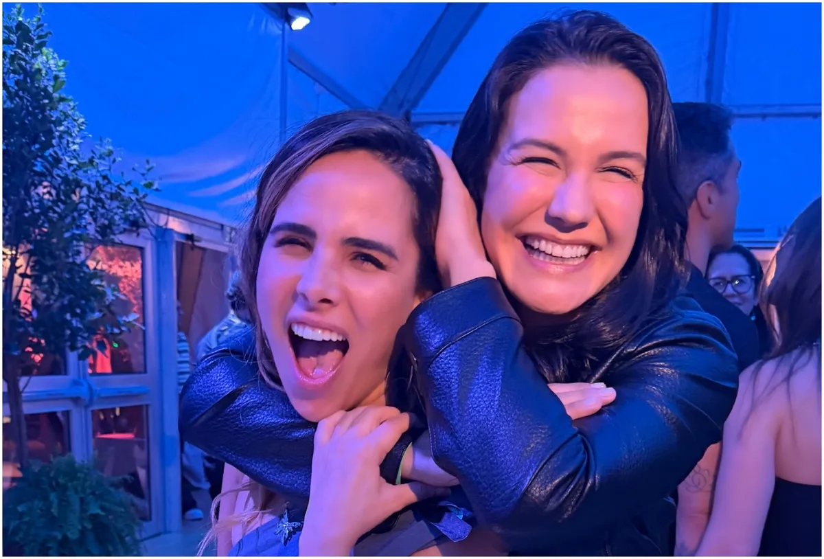 Wanessa Camargo ironiza rumores ao posar com Kyra Gracie no Rock in Rio
